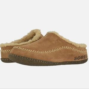 Sorel Mens Falcone Ridge II  Leather Slip on slippers shoes sz 8